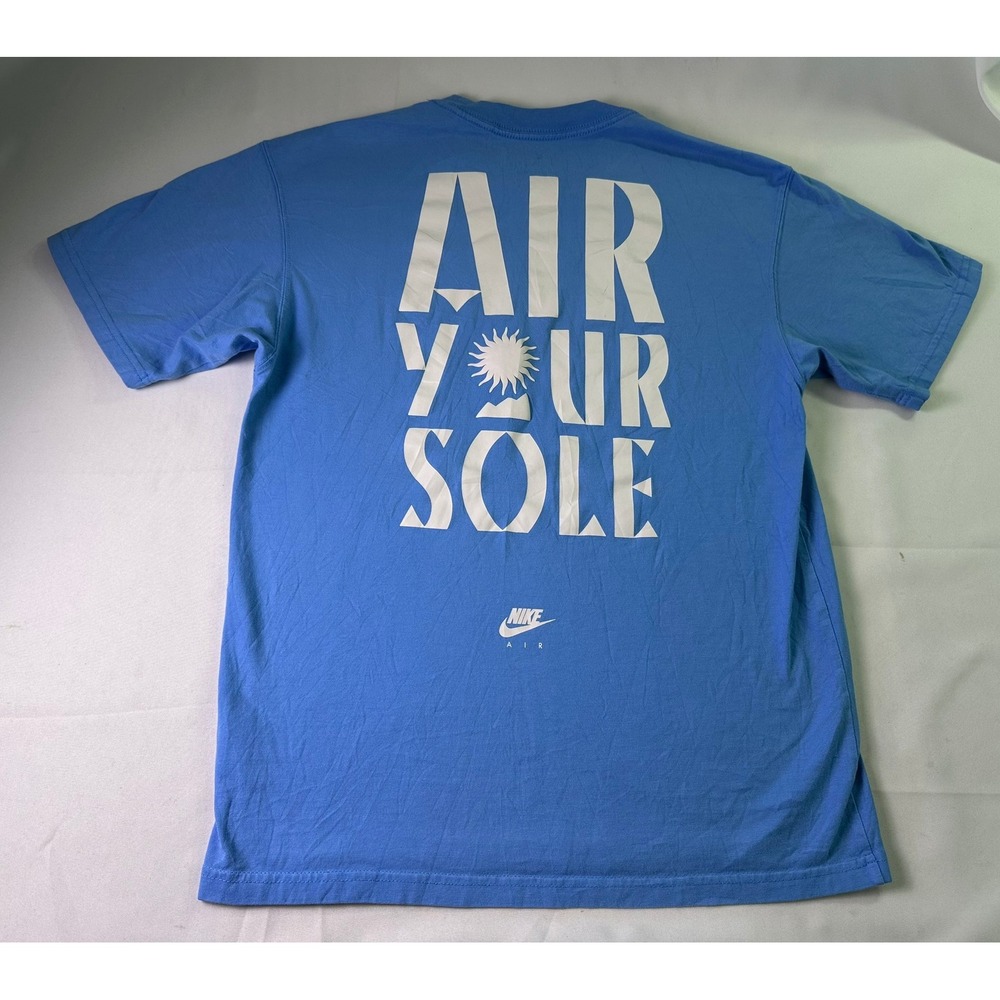 Nike Air Your Sole Blue Graphic T-Shirt Small S Loose Fit Sportswear Streetwear